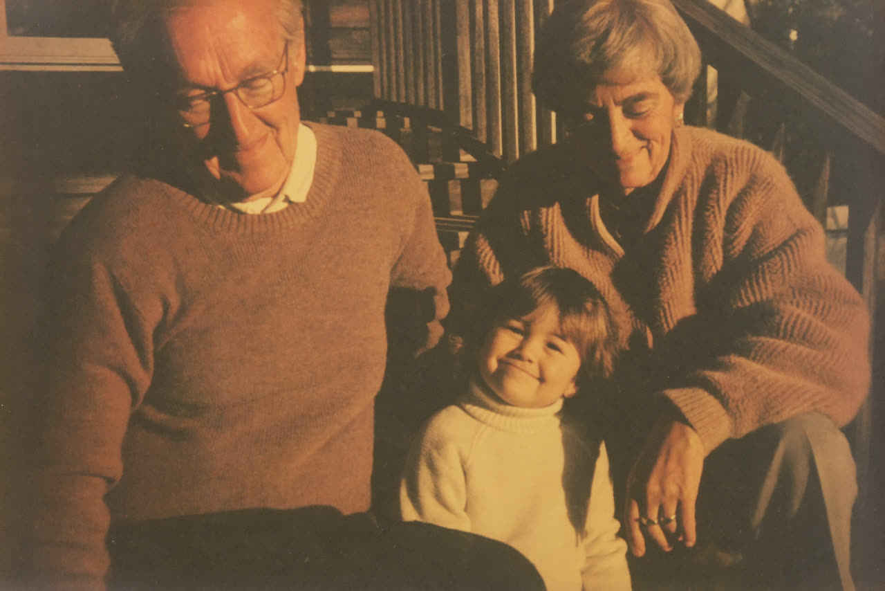 Golden hour on the porch, in the Warm Memory style